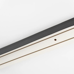Gardinenschiene GARESA Kunststoffschiene mit Blende Gardinenstangen Gr. L: 370 cm, 2 läufig, schwarz Gardinenschienen Deckenmontage, verlängerbar, einfache Montage, schlicht