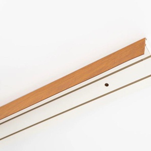 Gardinenschiene GARESA Kunststoffschiene mit Blende Gardinenstangen Gr. L: 410 cm, 2 läufig, braun (kirschbaum) Gardinenschienen Deckenmontage, verlängerbar, einfache Montage, schlicht
