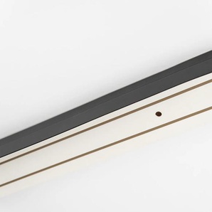 Gardinenschiene GARESA Kunststoffschiene mit Blende Gardinenstangen Gr. L: 420 cm, 2 läufig, schwarz Gardinenschienen Deckenmontage, verlängerbar, einfache Montage, schlicht
