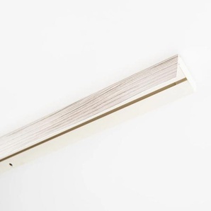 Gardinenschiene GARESA Kunststoffschiene mit Blende Gardinenstangen Gr. L: 430 cm, 1 läufig, beige (eschefarben) Gardinenschienen Deckenmontage, verlängerbar, einfache Montage, schlicht
