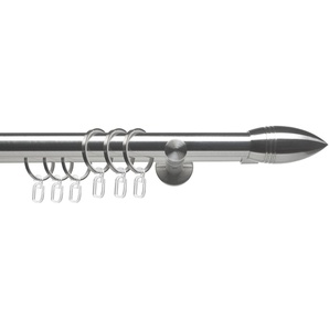 Gardinenstange CELBULLE01SG2L, Liedeco, Ø 25 mm, 2-läufig, Fixmaß, mit Bohren, verschraubt, 2-läufig im Fixmaß Ø 25/20 mm