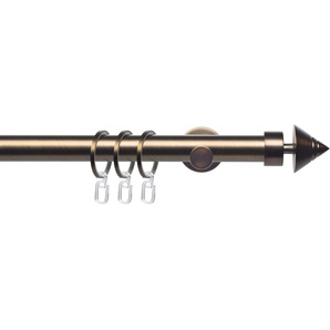 Liedeco Gardinenstange CELKEGEL01SG1L, Ø 25 mm, 1-läufig, Fixmaß, mit Bohren, verschraubt, Metall, 1-läufig im Fixmaß Ø 25 mm