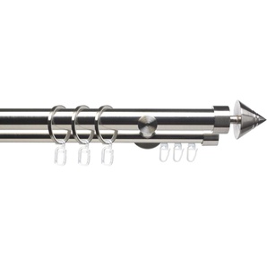 Gardinenstange CELKEGEL02SG2L, Liedeco, Ø 25 mm, 2-läufig, Fixmaß, mit Bohren, verschraubt, 2-läufig im Fixmaß Ø 25 mm