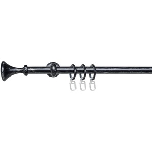 Gardinenstange Esp Kegel, Liedeco, Ø 16 mm, 1-läufig, Fixmaß, mit Bohren, verschraubt, 1-läufig im Fixmaß Ø 16 mm