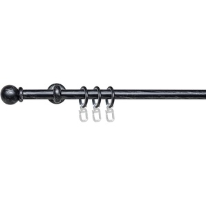 Gardinenstange Esp Kugel, Liedeco, Ø 16 mm, 1-läufig, Fixmaß, mit Bohren, verschraubt, 1-läufig im Fixmaß Ø 16 mm