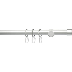 Gardinenstange Fertigstilgarnitur 20 mm Power Endkappe, Liedeco, Ø 2 mm, 1-läufig, Fixmaß, verschraubt, Eisen, Gardinenstange Komplett