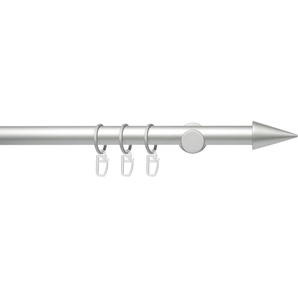 Gardinenstange Fertigstilgarnitur 20 mm Power Spitze, Liedeco, Ø 2 mm, 1-läufig, Fixmaß, verschraubt, Eisen, Gardinenstange Komplett