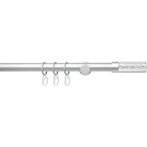 Gardinenstange Fertigstilgarnitur 20 mm Power Zylinder Acryl, Liedeco, Ø 2 mm, 1-läufig, Fixmaß, verschraubt, Eisen, Gardinenstange Komplett