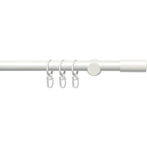 Gardinenstange Fertigstilgarnitur 20 mm Power Zylinder, Liedeco, Ø 20 mm, 1-läufig, Fixmaß, verschraubt, Eisen, Gardinenstange Komplett