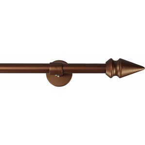 Gardinenstange GARESA SPYRNA Gardinenstangen Gr. L: 330 cm Ø 16 mm, 1 läufig, braun (bronzefarben) Kinder Gardinenstangen für