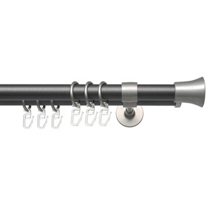 Gardinenstange Lan Scan, Liedeco, Ø 20 mm, 2-läufig, Fixmaß, mit Bohren, verschraubt, 2-läufig im Fixmaß Ø 20 mm