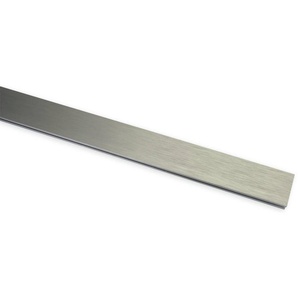 Gardinenstange Luxor rechteckig Stahl-Gebürstet