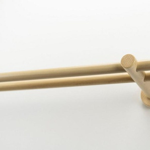 Gardinenstange PILA, GARESA, Ø 20 mm, 2-läufig, Wunschmaßlänge, Vorhanggarnitur, verlängerbar, Knopf mit Ausschnitt, ohne Ringe