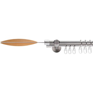 Gardinenstange Stil Lemvig, Liedeco, Ø 16 mm, 1-läufig, Fixmaß, mit Bohren, verschraubt, 1-läufig im Fixmaß Ø 16 mm