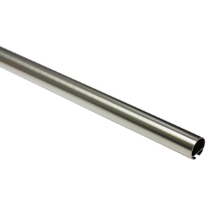 Gardinenstange Windsor mit Innenlauf I Ø 25 mm Edelstahl-Optik