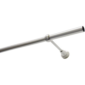 Gardinenstangen-Set Ally 1-Lauf Ø 19 mm Edelstahloptik