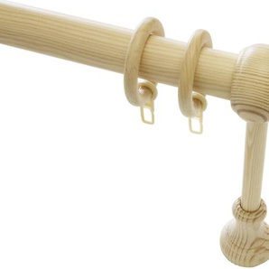 Gardinenstangen-Set Lugano Ø 28 mm Kiefer