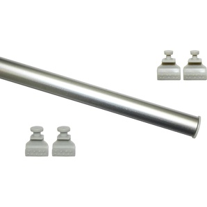 Beschwerungsgewicht GARDINIA Unterprofil zum Klipsen Beschwerungsgewichte Gr. Gewicht: 0,11 g Länge: 60 cm, silberfarben Kurzwaren Beschwerungsgewichte Serie Flächenvorhang-Technik Atlanta 3-läufig