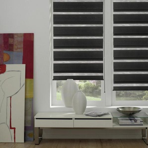 Gardinia EasyFix Doppelrollo schwarz 90 x 220 cm GLO727302524