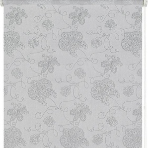 Gardinia EasyFix Rollo bestickt silber 120 x 150 cm GLO727302485