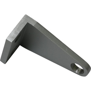 Träger GARDINIA Seilspanngarnitur-Träger Patrone Gardinenstangenhalterungen Gr. Länge: 6 cm, grau (aluminiumfarben) Gardinenstangenhalter Gardinenstangenhalterungen Serie Seilspanngarnitur