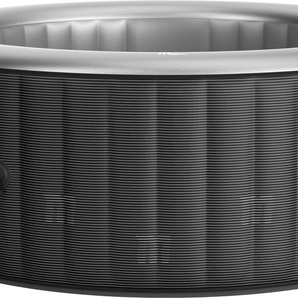 Whirlpool GARDWELL Farry Whirlpools Gr. B/H: 204 cm x 70 cm, 1429 l, schwarz (schwarz, weiß) Whirlpools selbstaufblasend, 138 Luftdüsen, ØxH: 204x70 cm, für 6 Personen