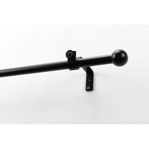 GARESA Gardinenstange BOLTI mit offenem Träger, Ø 16 mm, 1-läufig, Wunschmaßlänge, mit Bohren, verschraubt, Metall, Vorhanggarnitur, verlängerbar, Wandmontage, ohne Ringe
