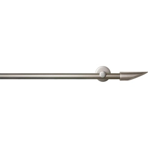 GARESA Gardinenstange SEFRA, Ø 16 mm, 2-läufig, Wunschmaßlänge, verschraubt, Aluminium, Vorhanggarnitur,Innenlaufgarnitur, verlängerbar, Endknopf Keil