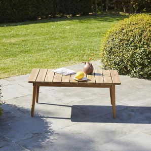Garten-Couchtisch aus massivem Teakholz