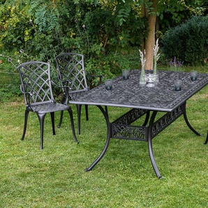Garten-Essgruppe MERXX Rhodos Sitzmöbel-Sets grau (graphit) Outdoor Möbel