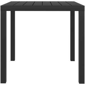 Garten-Esstisch aus Aluminium und WPC 80 x 74 x 80 cm
