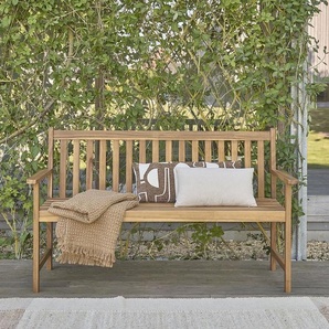 Gartenbank aus massivem Akazienholz 150 cm