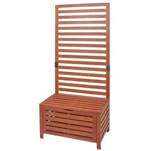 Gartenbank Concord Massivholz Eukalyptus, geölt Braun 45 x 180 x 76cm
