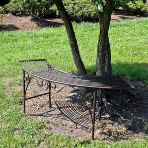 Gartenbank Madalya Material: Metall, pulverbeschichtet Braun 125 x 46 x 47cm