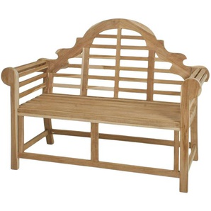 Gartenbank Picadilli Teakholz, naturbelassen Braun 135 x 104 x 60cm