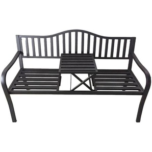 Gartenbank Segula Stahl, pulverbeschichtet Schwarz 60 x 89 x 150cm
