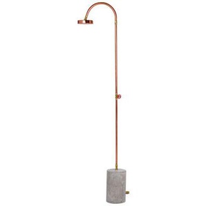 Gartendusche Aquart Lux metall stein kupfer Kupfer/ Grauer Zement - Seletti - Kupfer