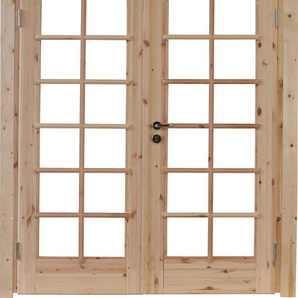 Gartenhaustür WOLFF L_ars XL 44 Türen Gr. 208 cm, 159 cm, beige (natur) Türen Doppelflügeltür, BxH: 158,8x208 cm