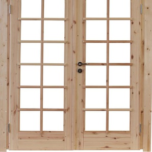 Gartenhaustür WOLFF L_ars XL 58 Türen Gr. 208 cm, 159 cm, beige (natur) Türen Doppelflügeltür, BxH: 158,8x208 cm