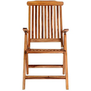 Gartenklappstuhl aus Teak Massivholz Armlehnen (2er Set)