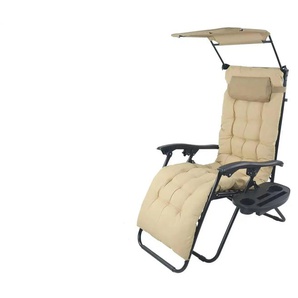 Gartenliege   ¦ beige ¦ Maße (cm): B: 64 H: 133