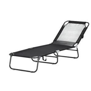 Gartenliege Braga | schwarz | 55 cm | 25 cm | cm 186,0 |