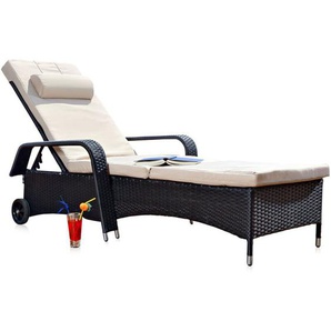 Gartenliege Sonnenliege Liege Relaxliege GartenmöblLiegestuhl Polyrattan