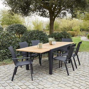 Gartenlounge aus massivem Teakholz und 6/10 Sitzplätze
