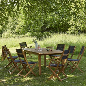 Gartenlounge aus massiver Akazie FSC 8/10 Sitzplätze