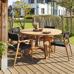 Gartenlounge aus Teakholz 4 Personen