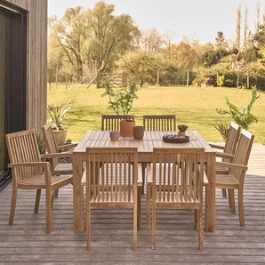 Gartenlounge aus Teakholz 8 Sitzplätze