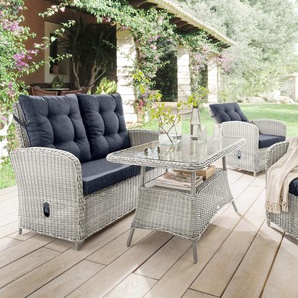 Gartenlounge-Set DESTINY MERANO Sitzmöbel-Sets weiß (vintage weiß) Outdoor Möbel Bestseller