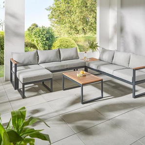 Gartenlounge-Set KONIFERA Rhodos Sitzmöbel-Sets beige (natur) Outdoor Möbel Terassenmöbel,Aluminium,Akazienholz Bestseller