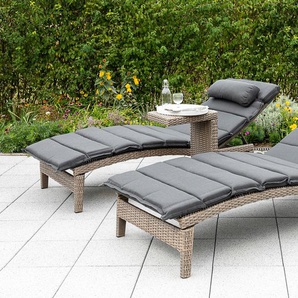 Gartenlounge-Set MERXX Andalusia Sitzmöbel-Sets grau Outdoor Möbel